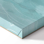 Night Ocean Waves and Ship Landscape Canvas Print