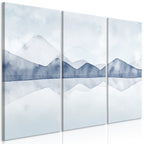 Canvas Print Lake in the Mountains (3 Parts)