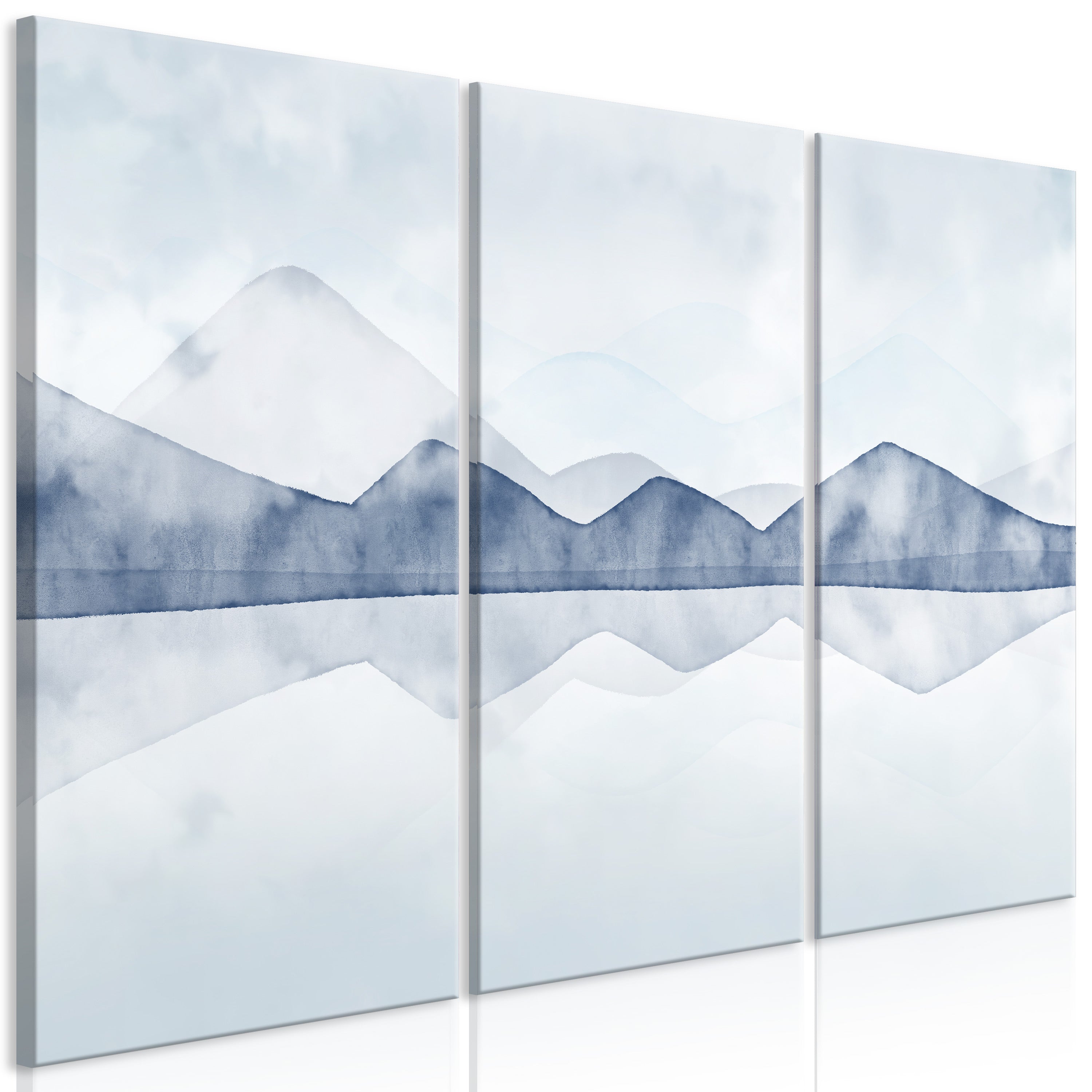 Canvas Print Lake in the Mountains (3 Parts)