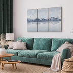 Mountain Lake Landscape 3-Part Canvas Print