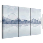 Mountain Lake Landscape 3-Part Canvas Print