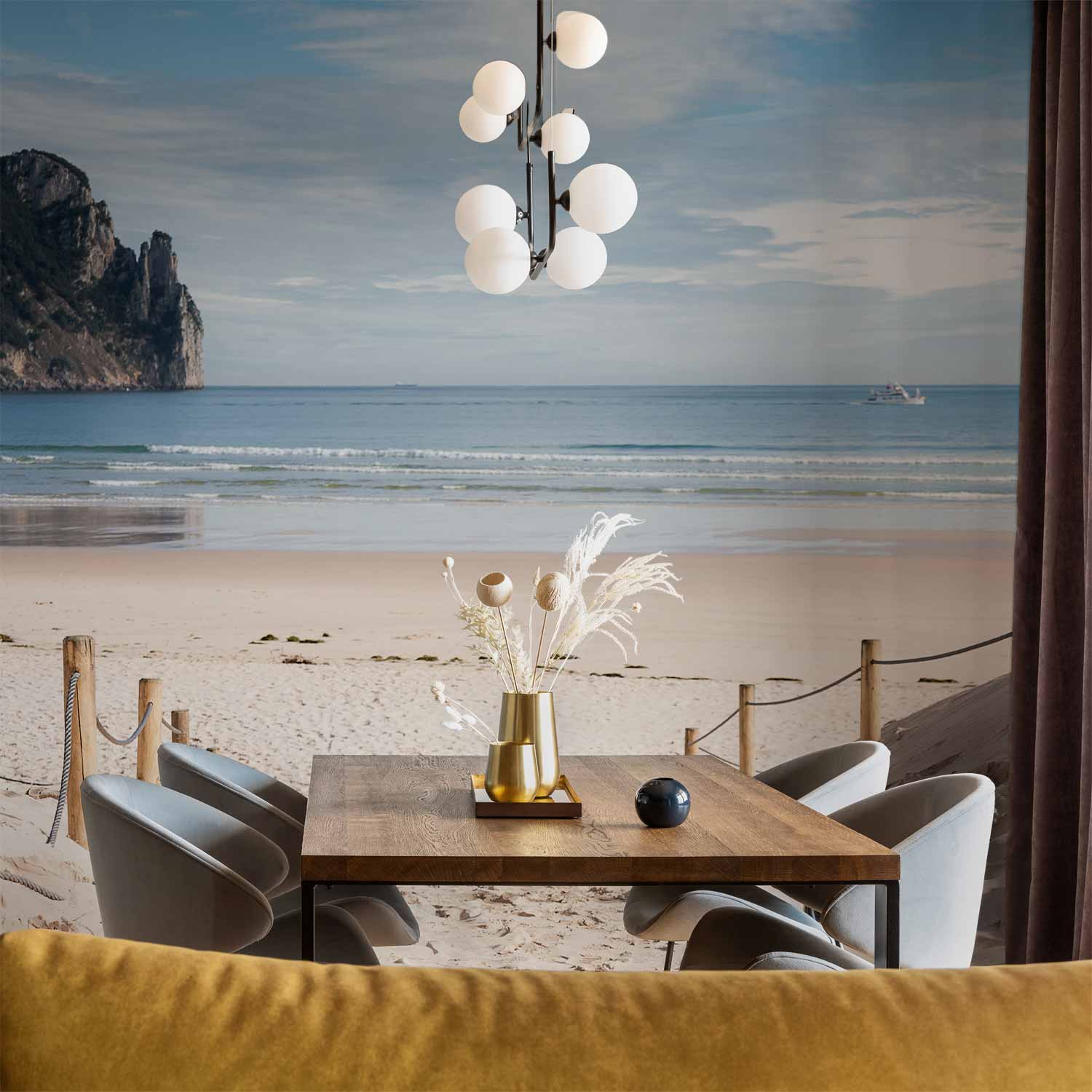 Hot July Sea Landscape Wall Mural