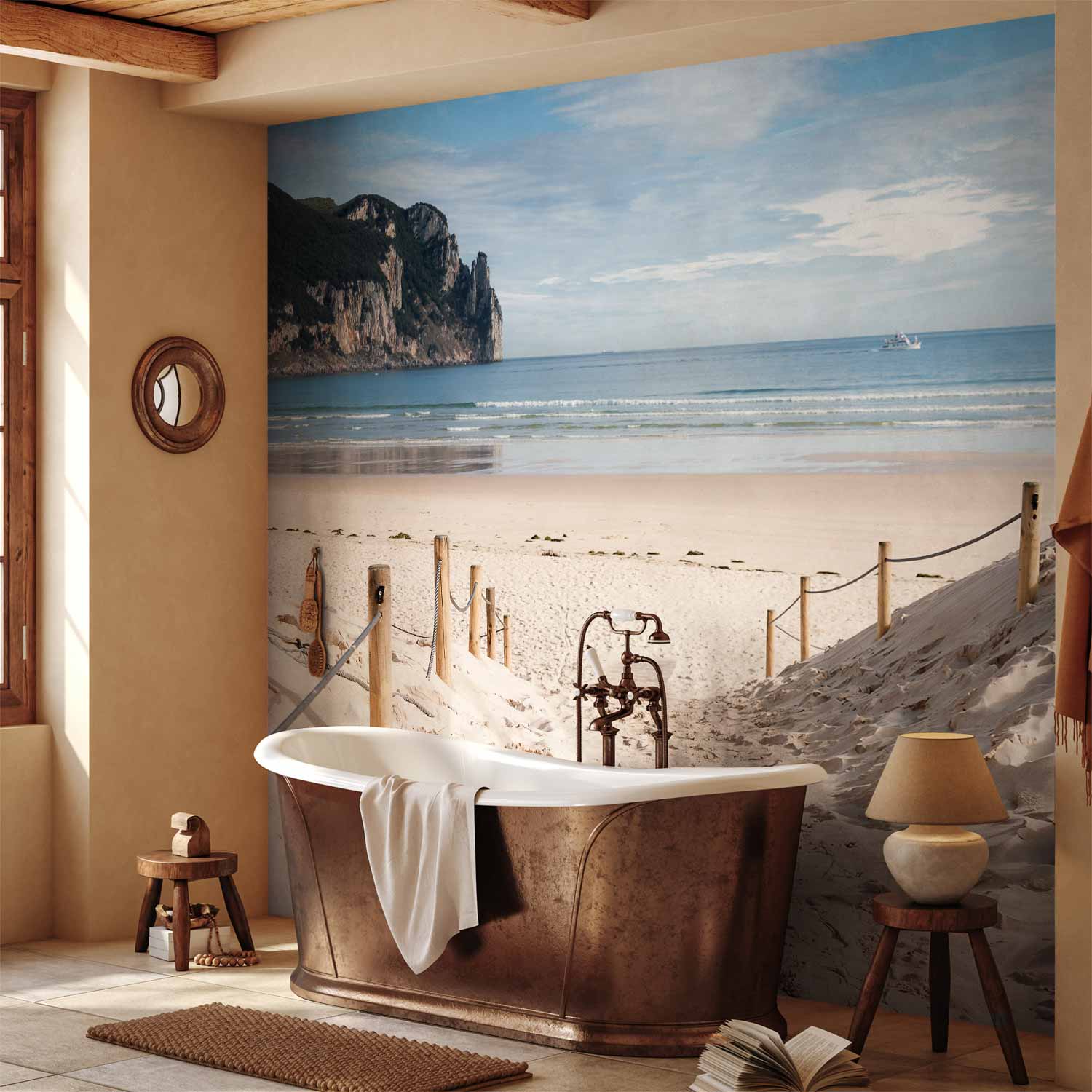 Hot July Sea Landscape Wall Mural