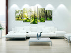 Green Forest Glade Landscape Acrylic Print