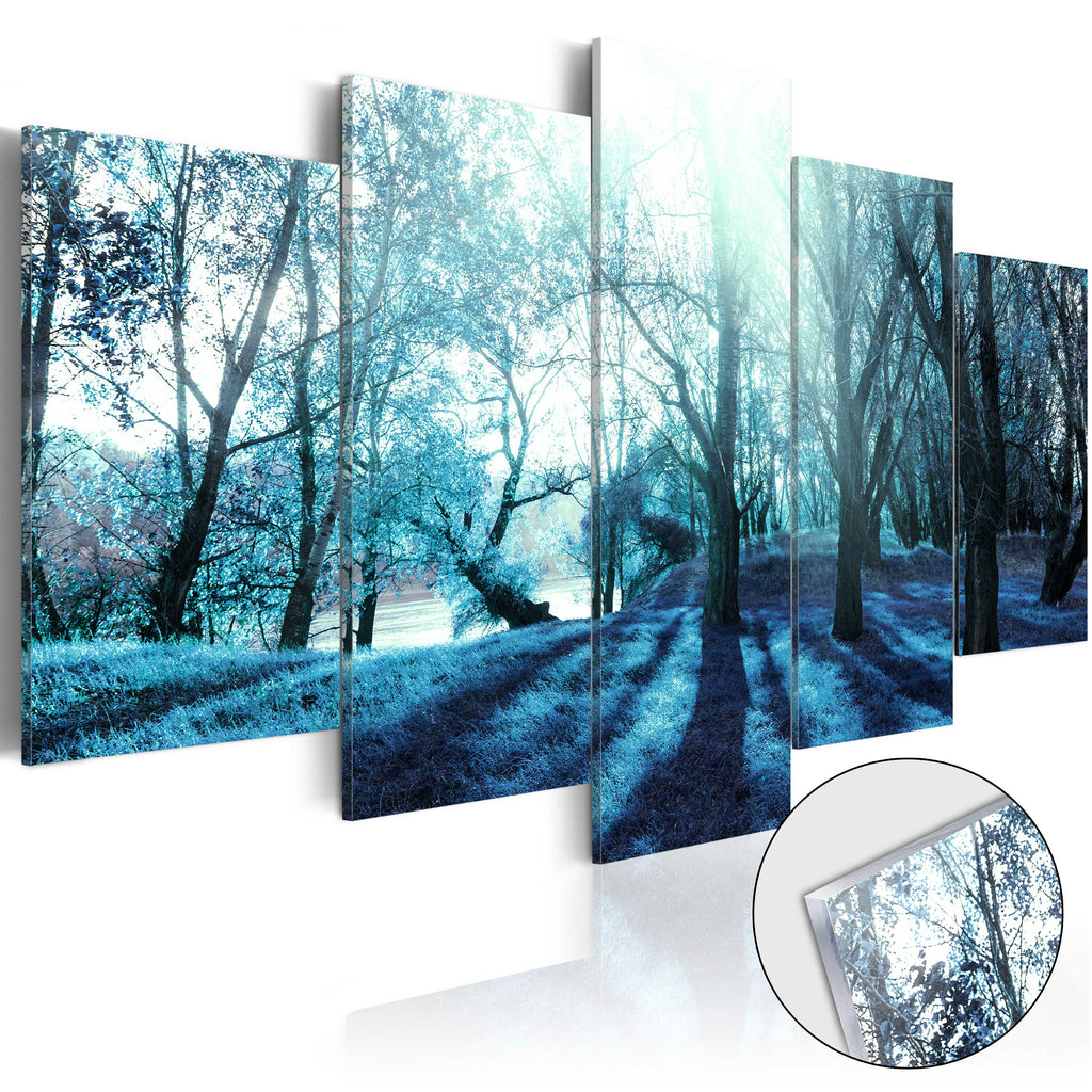 Blue Forest Glade Landscape Acrylic Print