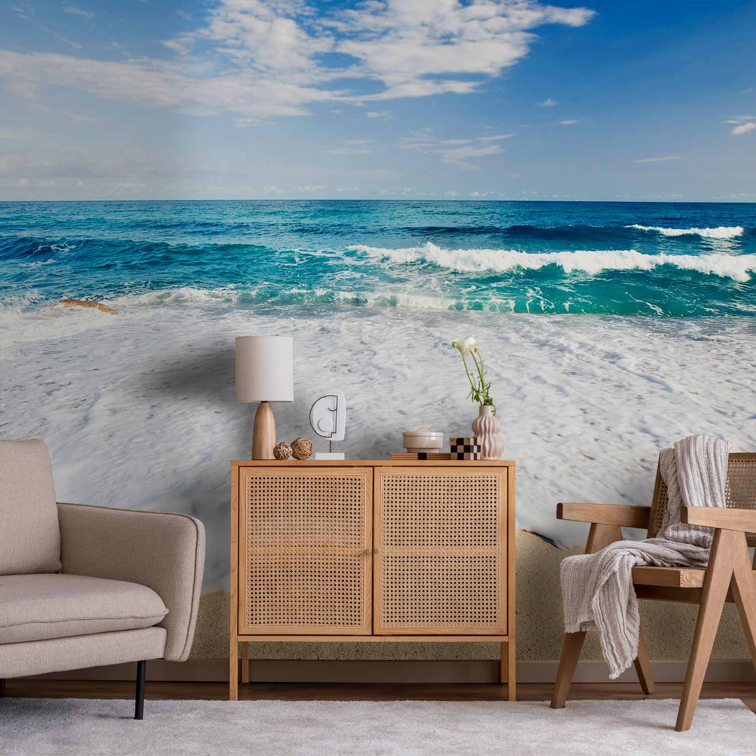 By the Sea Coastal Landscape Wall Mural