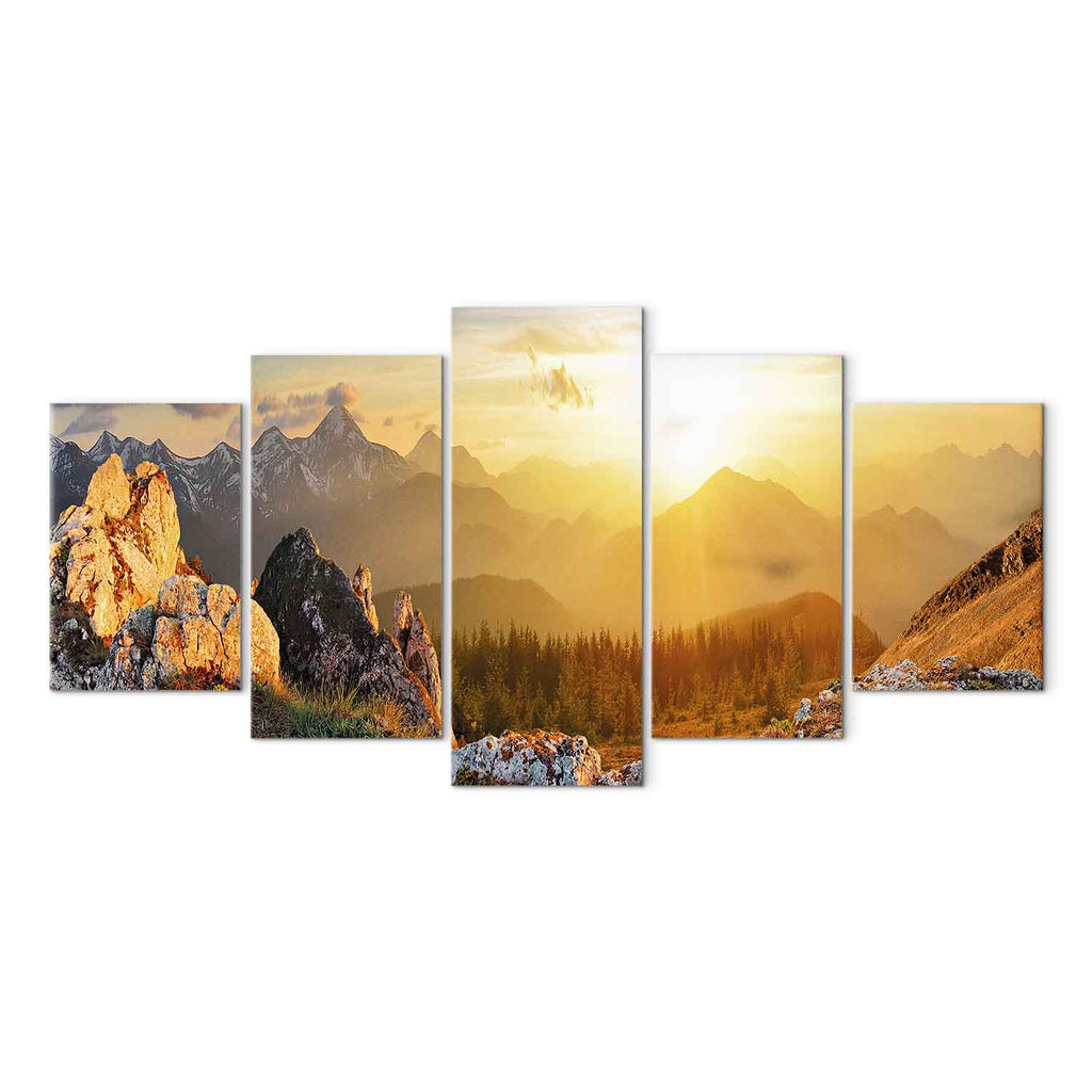 Sun Salutation Nature Landscape Canvas Print