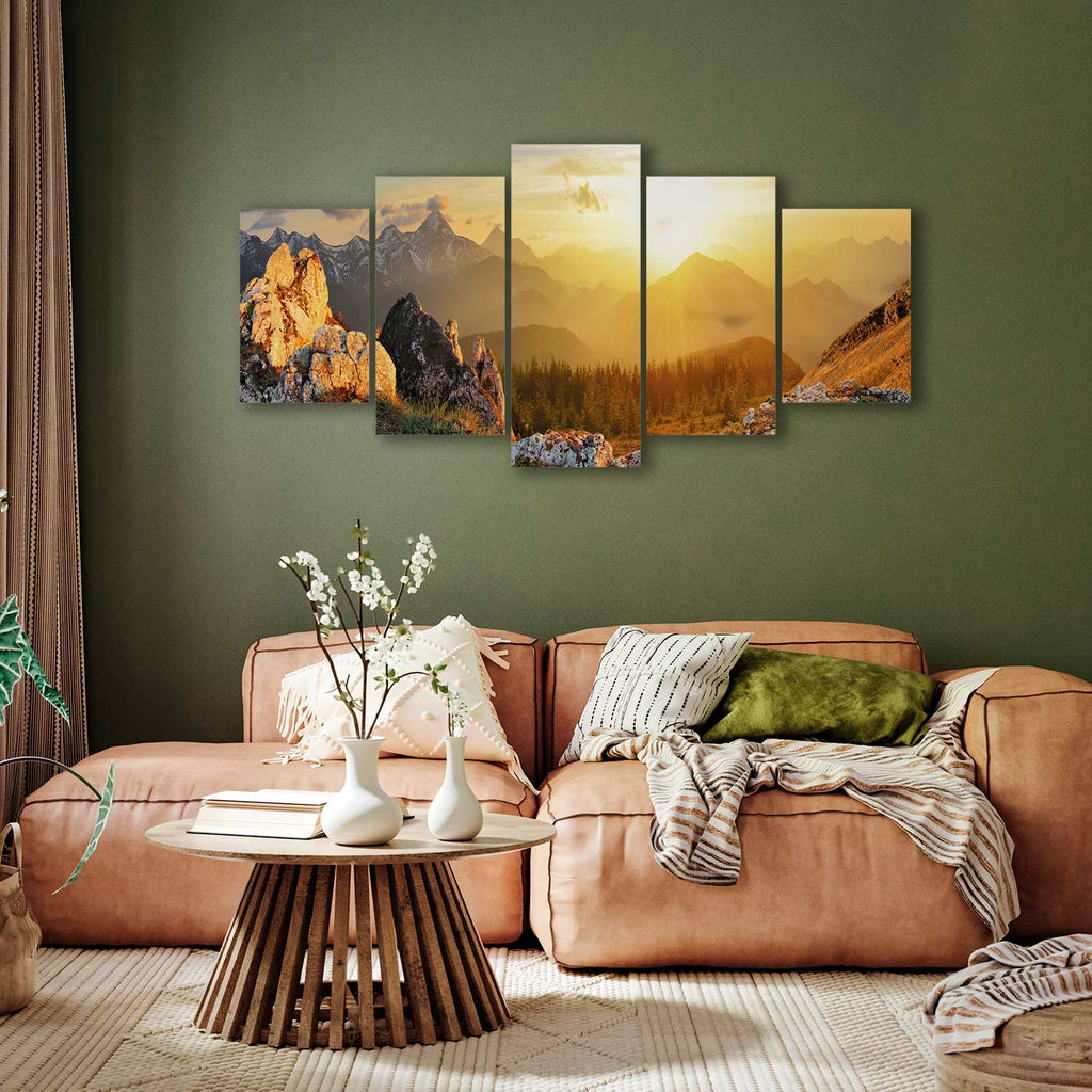 Sun Salutation Nature Landscape Canvas Print