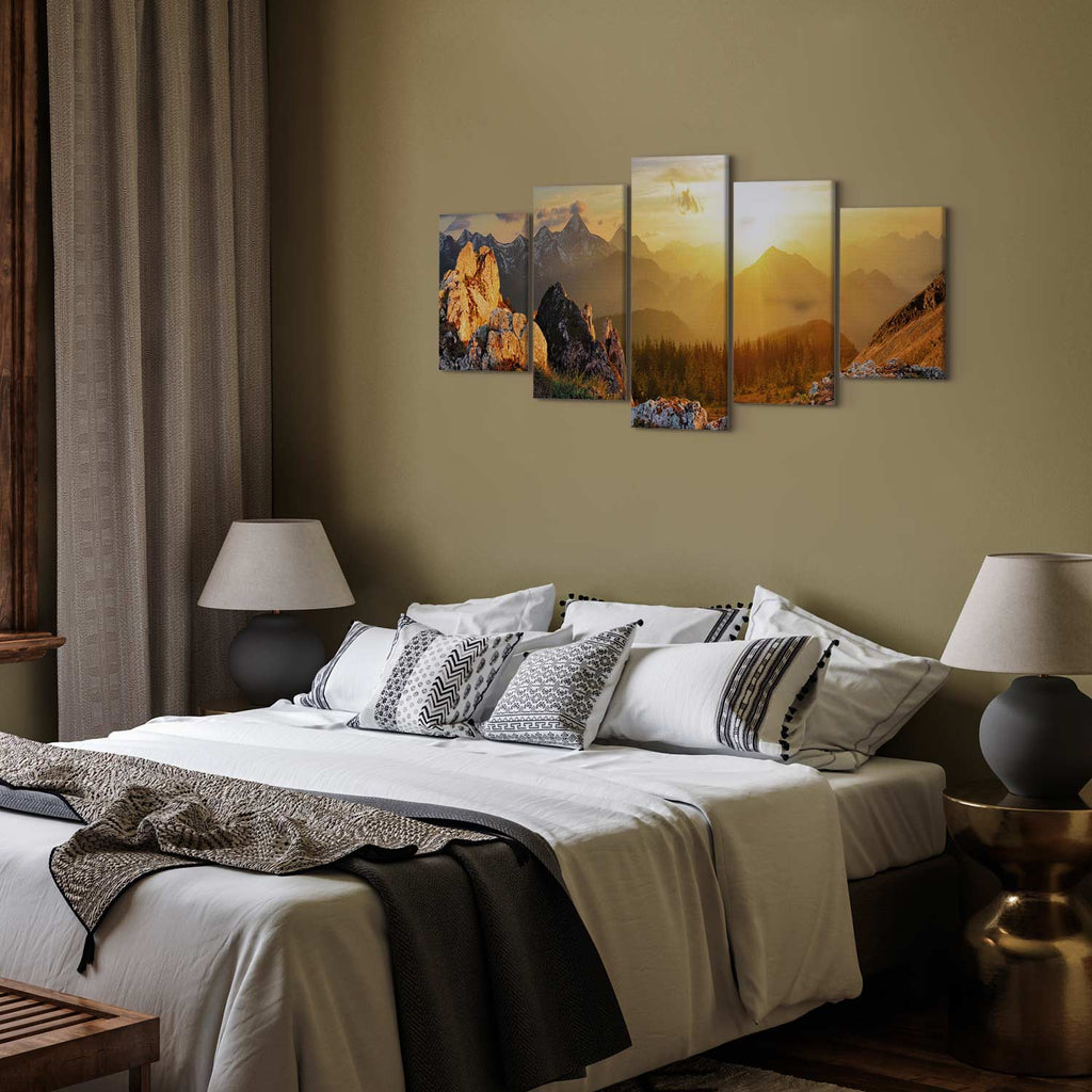 Sun Salutation Nature Landscape Canvas Print