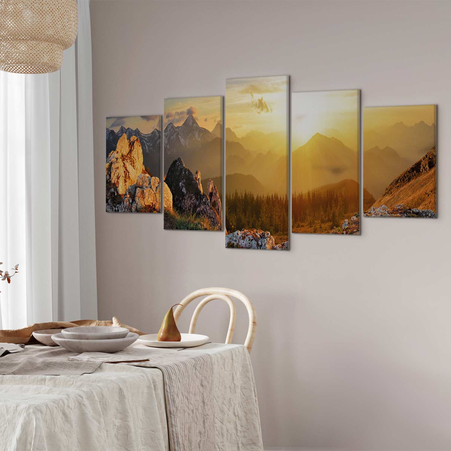 Sun Salutation Nature Landscape Canvas Print