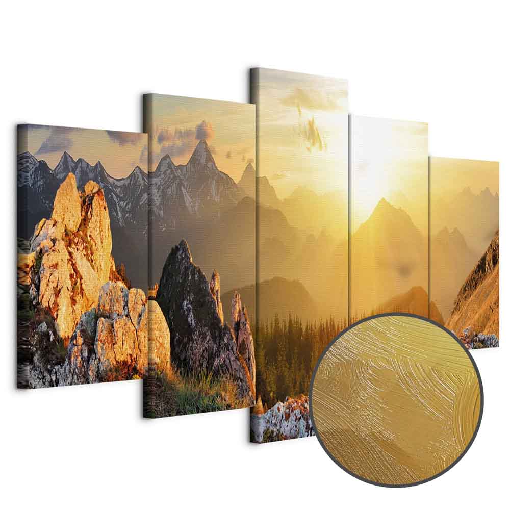 Sun Salutation Nature Landscape Canvas Print