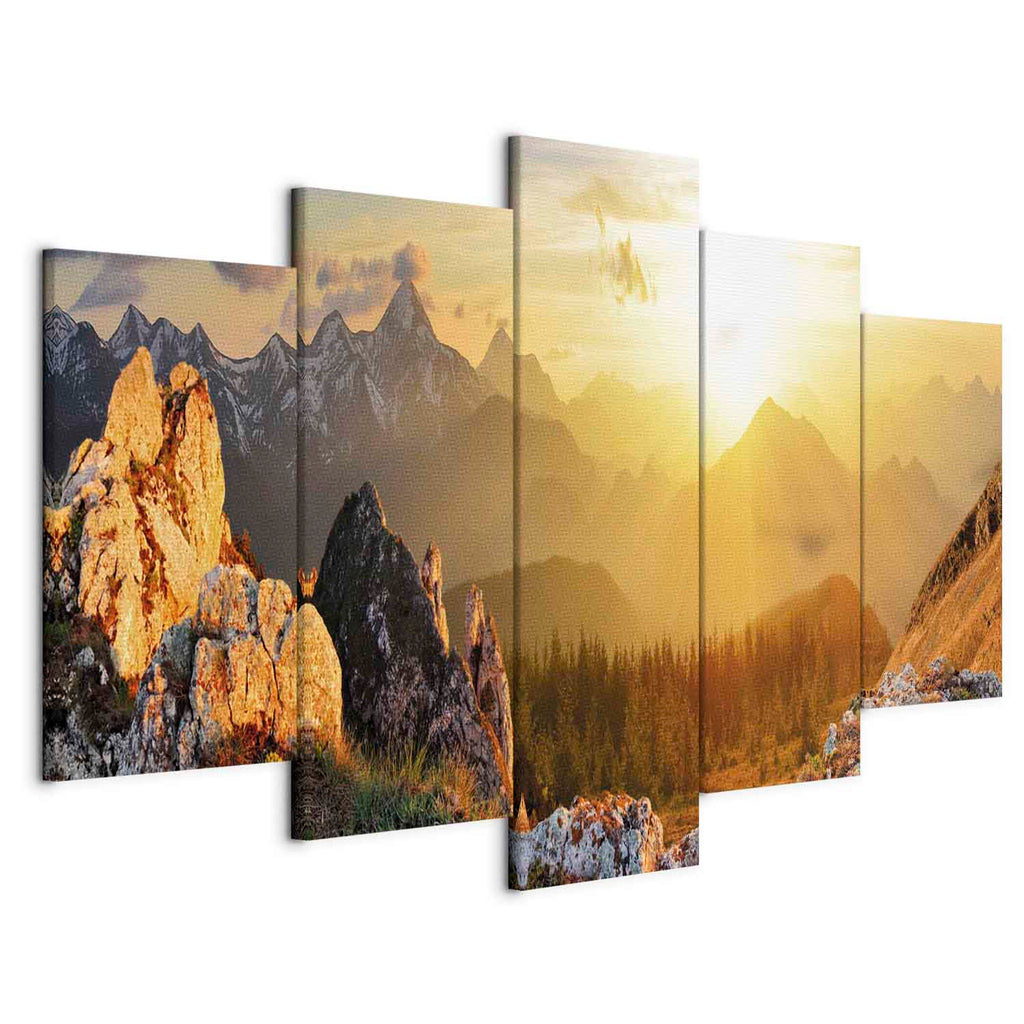 Sun Salutation Nature Landscape Canvas Print