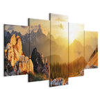 Sun Salutation Nature Landscape Canvas Print