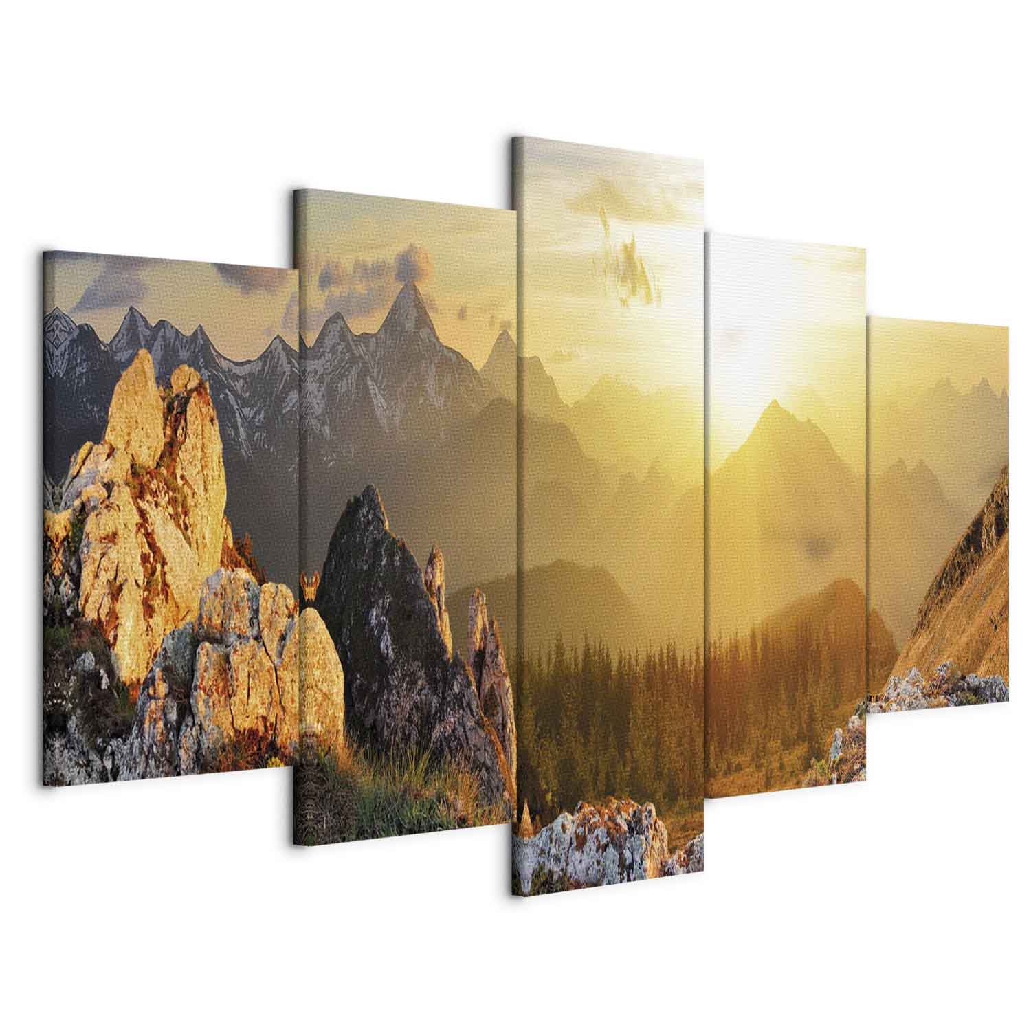 Sun Salutation Nature Landscape Canvas Print