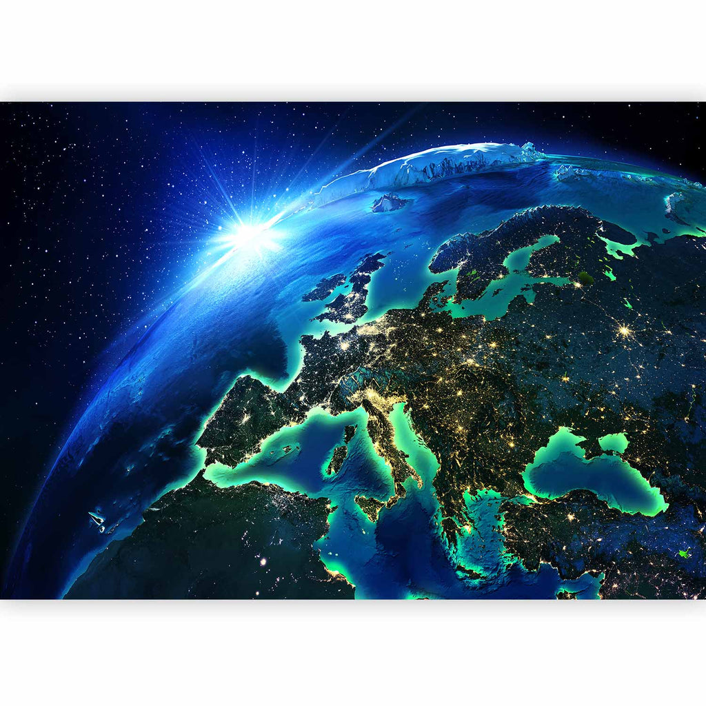 Blue Planet Cosmos Sky Wall Mural