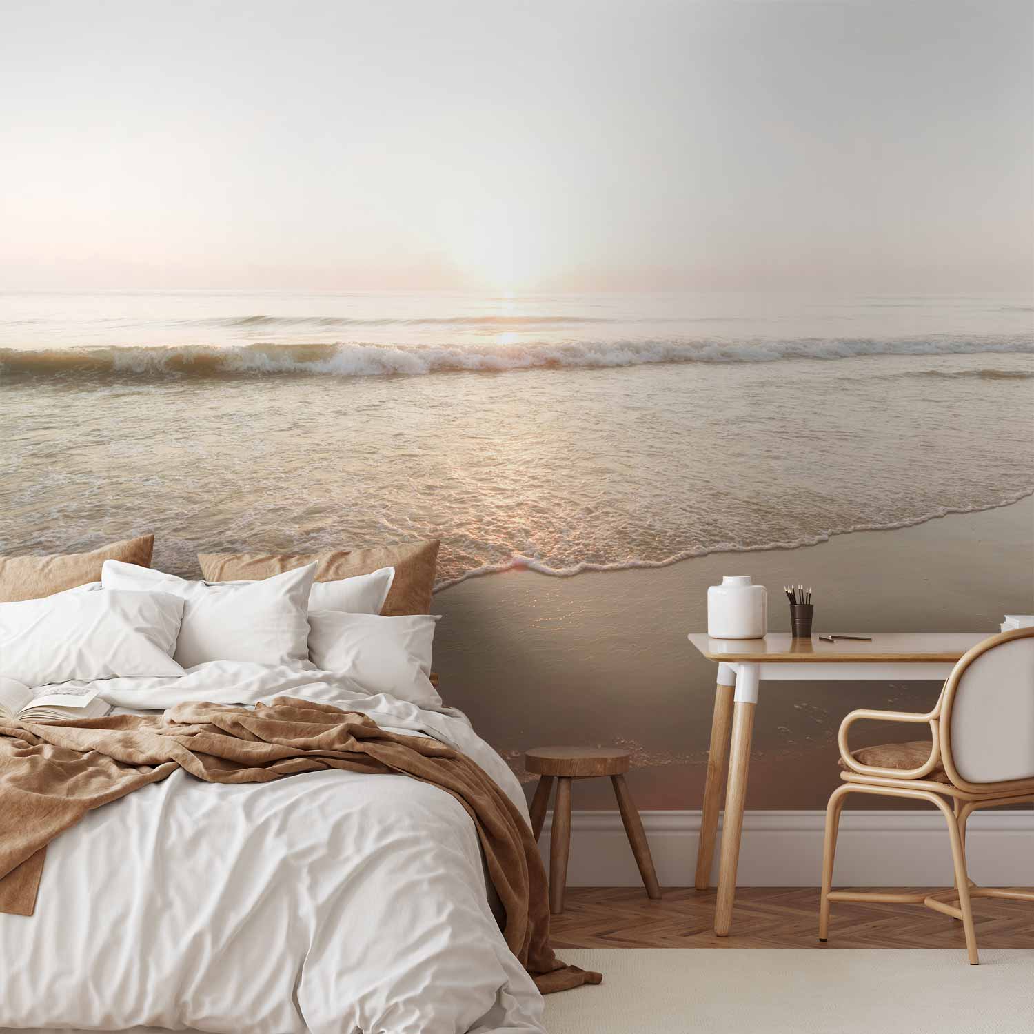 Morning Sea Waves Wall Mural
