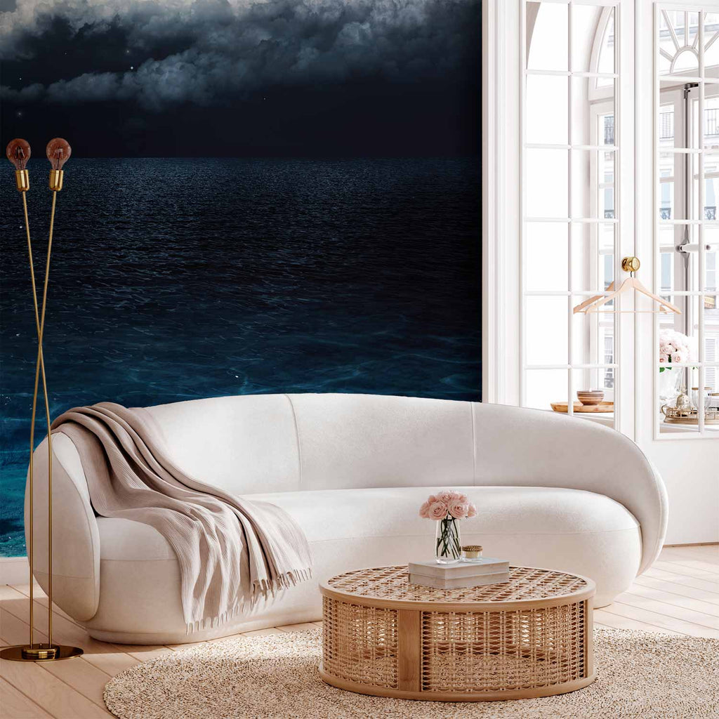 Blue Lagoon Night Ocean Wall Mural