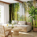 Misty Forest Trees Wall Mural