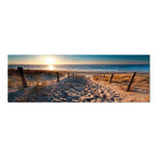 Sunset Beach Path Landscape Canvas Print