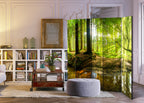 Forest Lake Landscape 5-Panel Room Divider