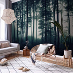 Dark Forest Trees Nature Wall Mural