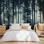 Dark Forest Trees Nature Wall Mural