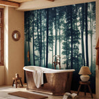 Dark Forest Trees Nature Wall Mural