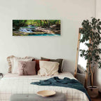 Forest Waterfall River Landscape Canvas Print