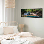 Forest Waterfall River Landscape Canvas Print