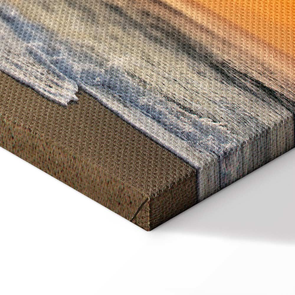 Ocean Waves Beach Landscape Canvas Print