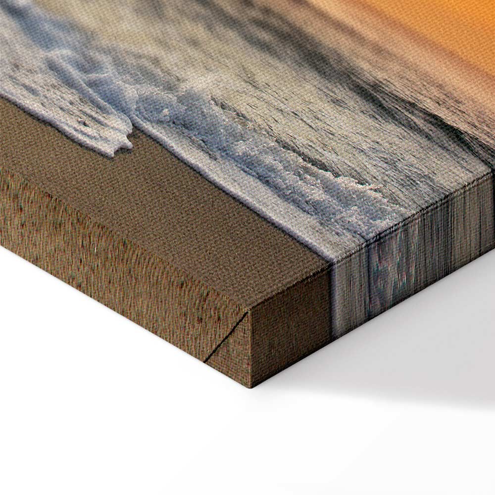 Ocean Waves Beach Landscape Canvas Print