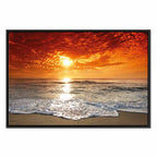 Ocean Waves Beach Landscape Canvas Print