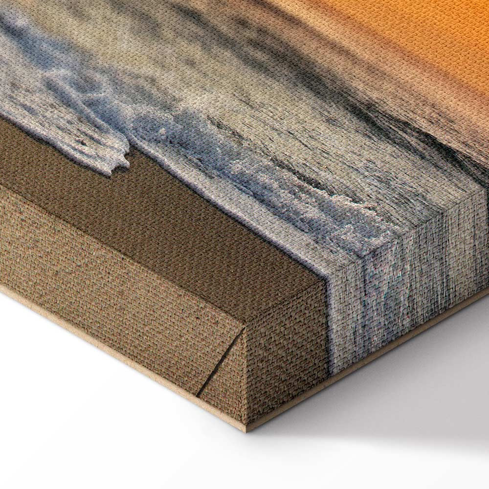 Ocean Waves Beach Landscape Canvas Print