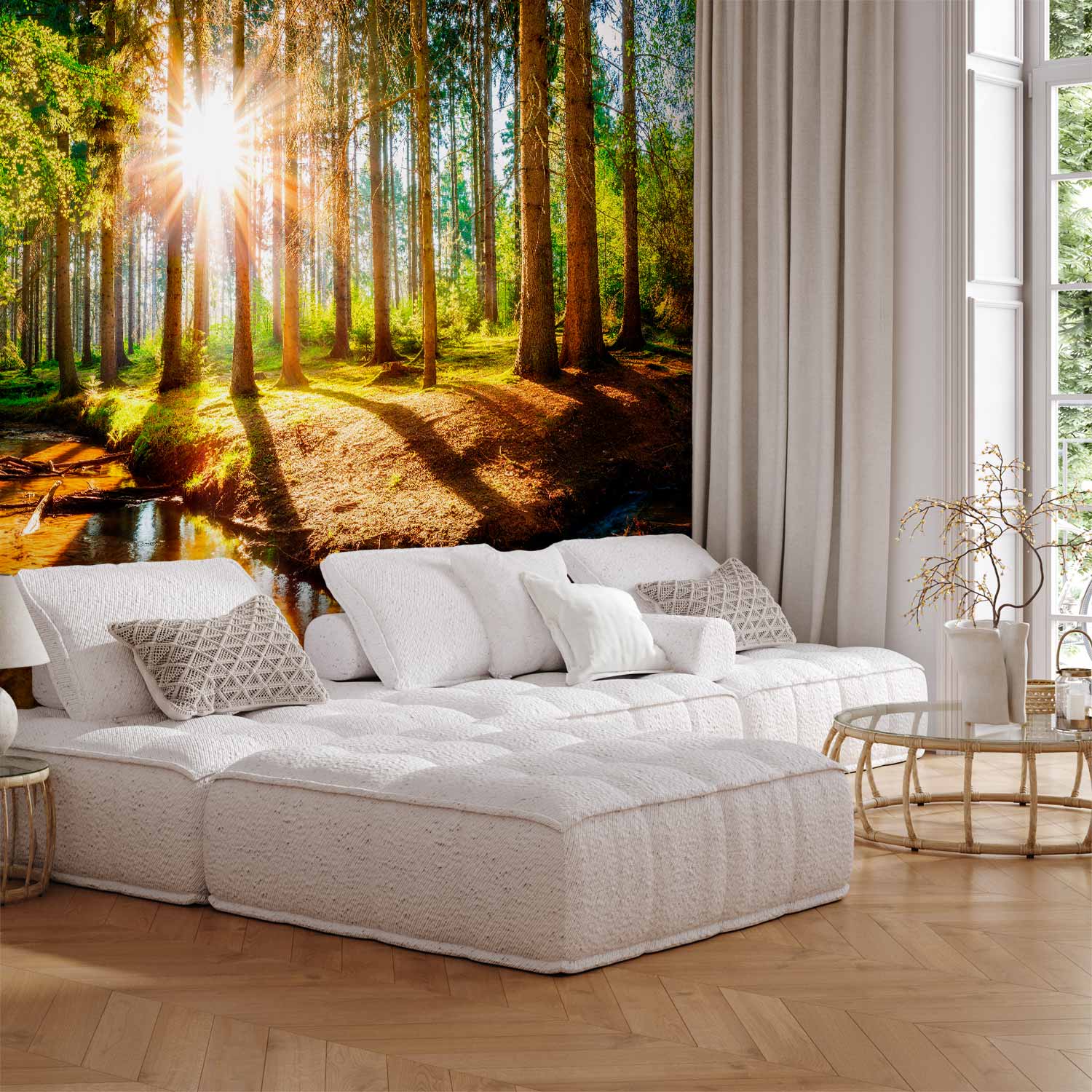 Forest River Landscape Wall Mural