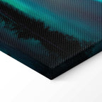 Night Lake Sky Landscape Canvas Print