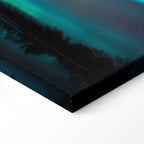 Night Lake Sky Landscape Canvas Print