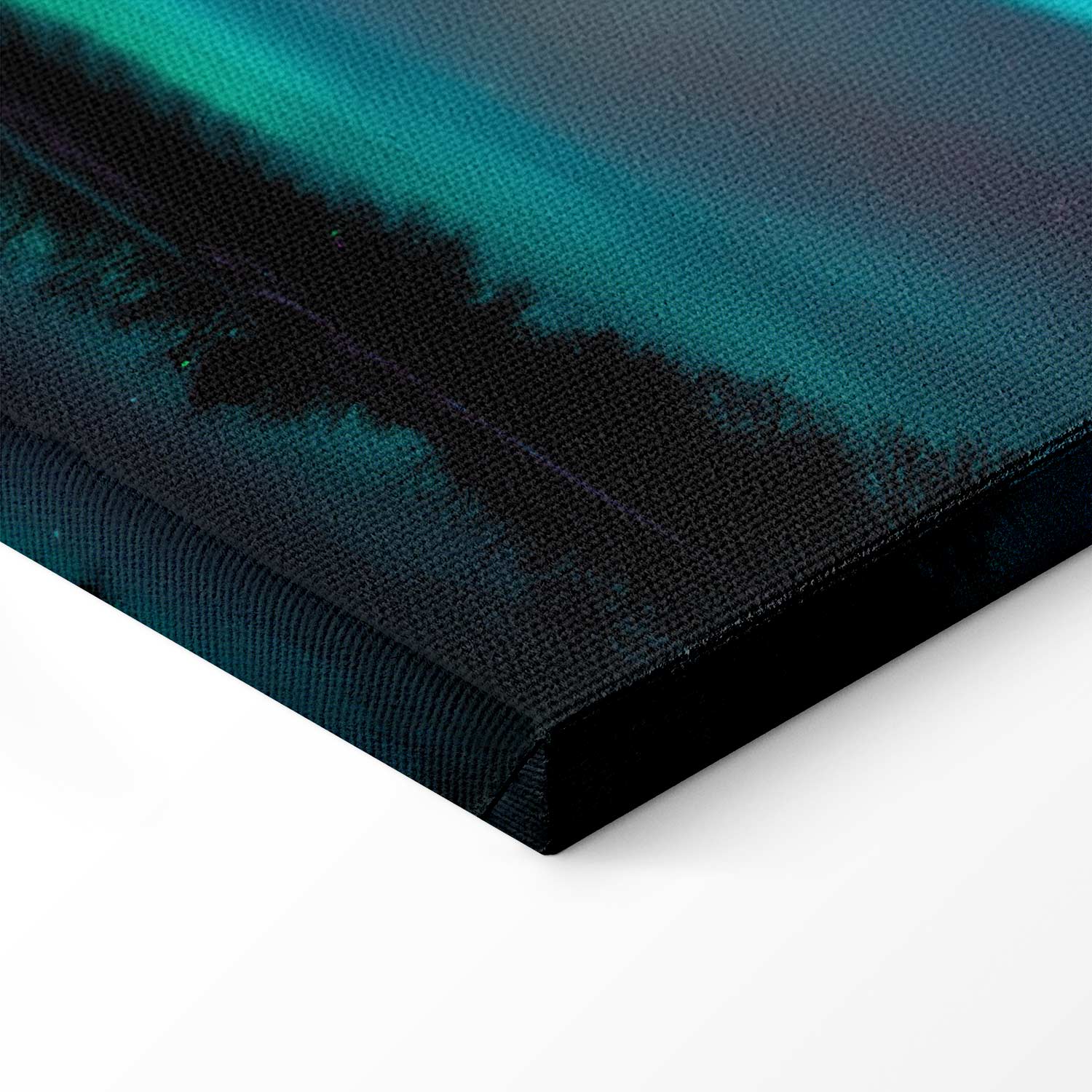 Night Lake Sky Landscape Canvas Print