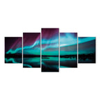 Night Lake Sky Landscape Canvas Print