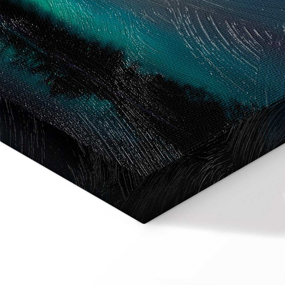 Night Lake Sky Landscape Canvas Print