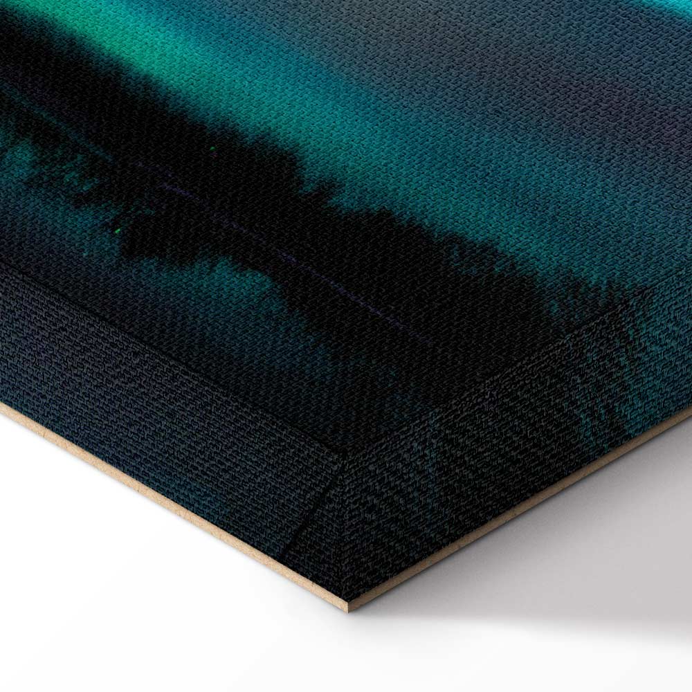 Night Lake Sky Landscape Canvas Print