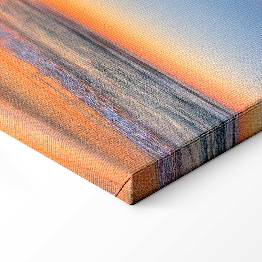 Sea Waves and Stone Narrow Canvas Print