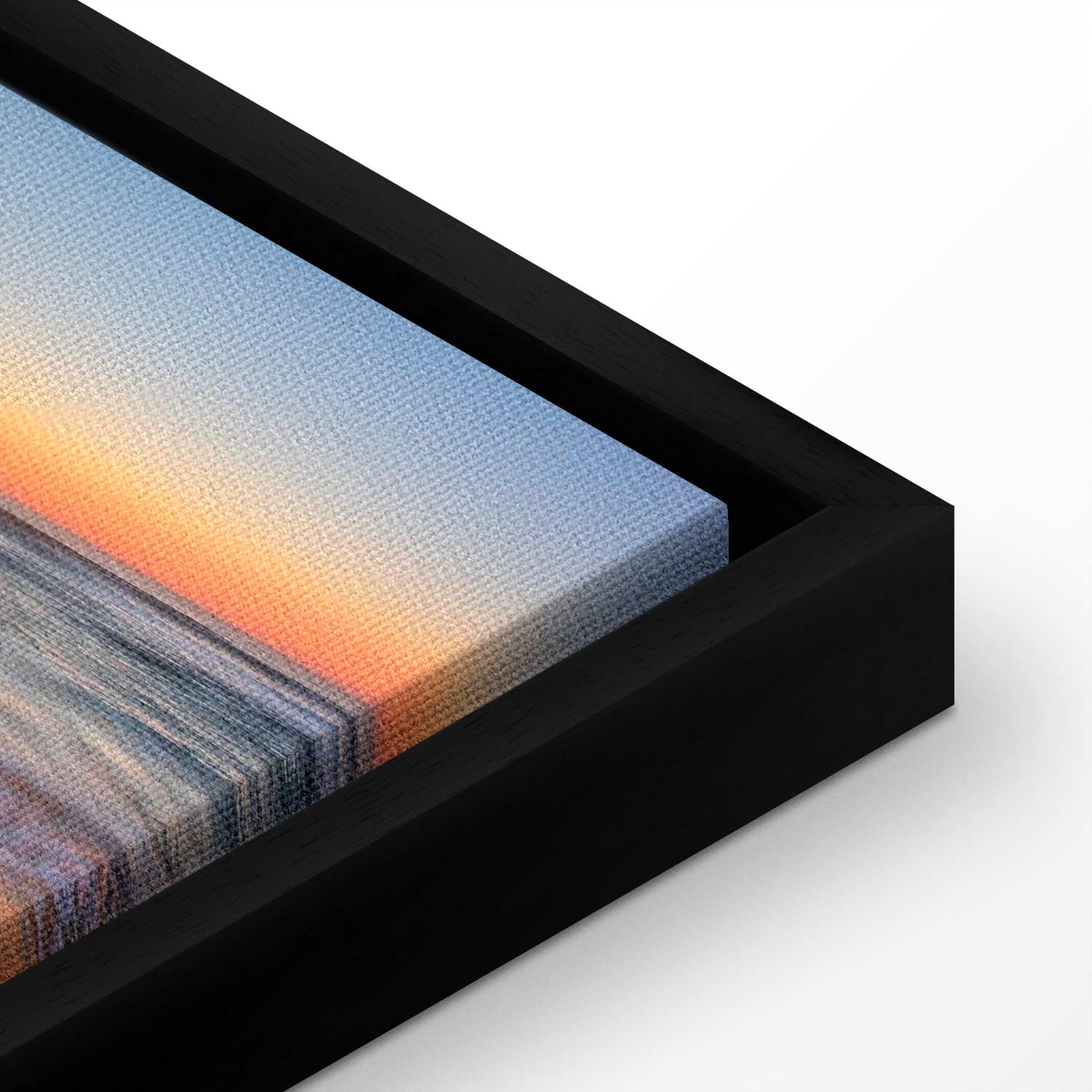 Sea Waves and Stone Narrow Canvas Print