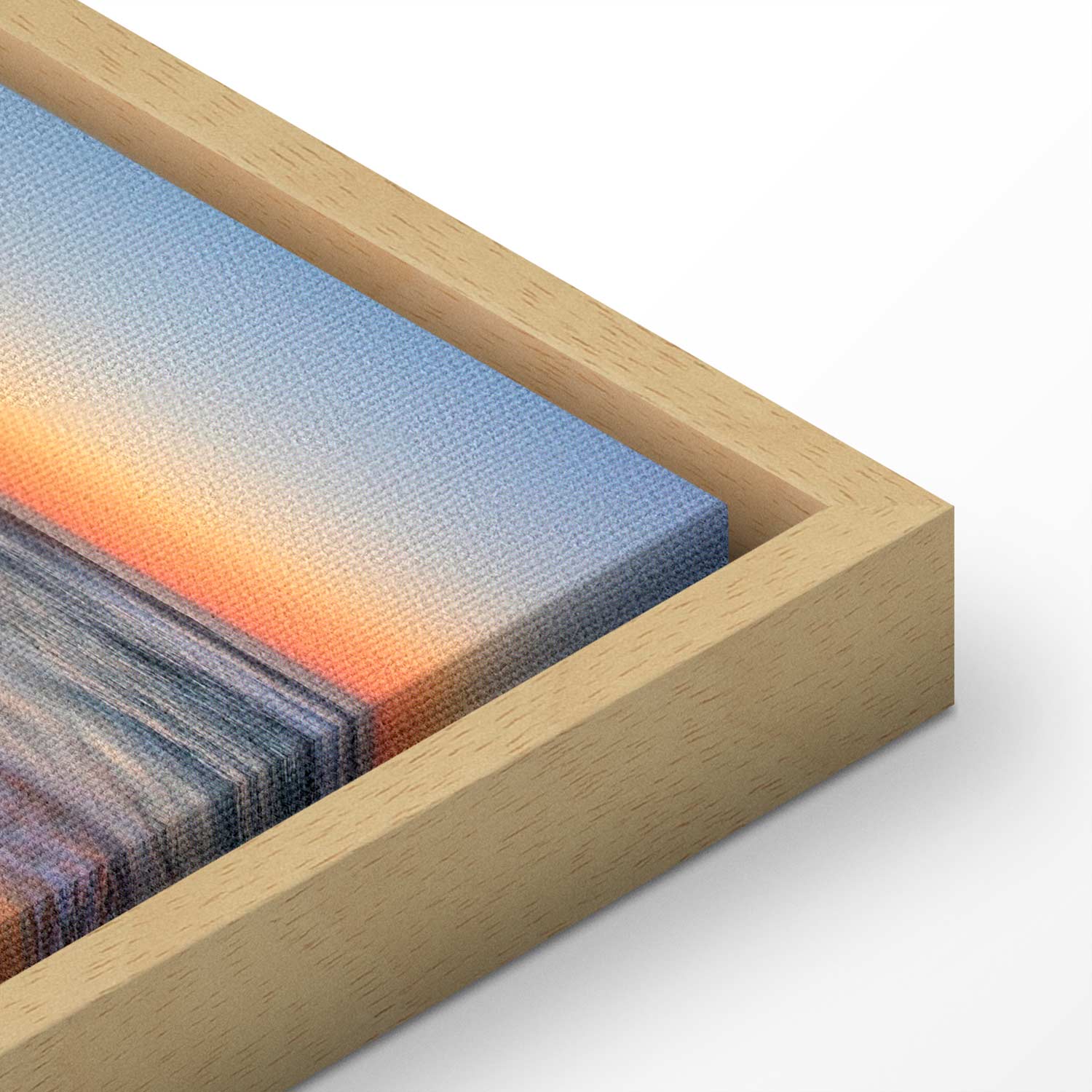 Sea Waves and Stone Narrow Canvas Print