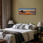 Sea Waves and Stone Narrow Canvas Print