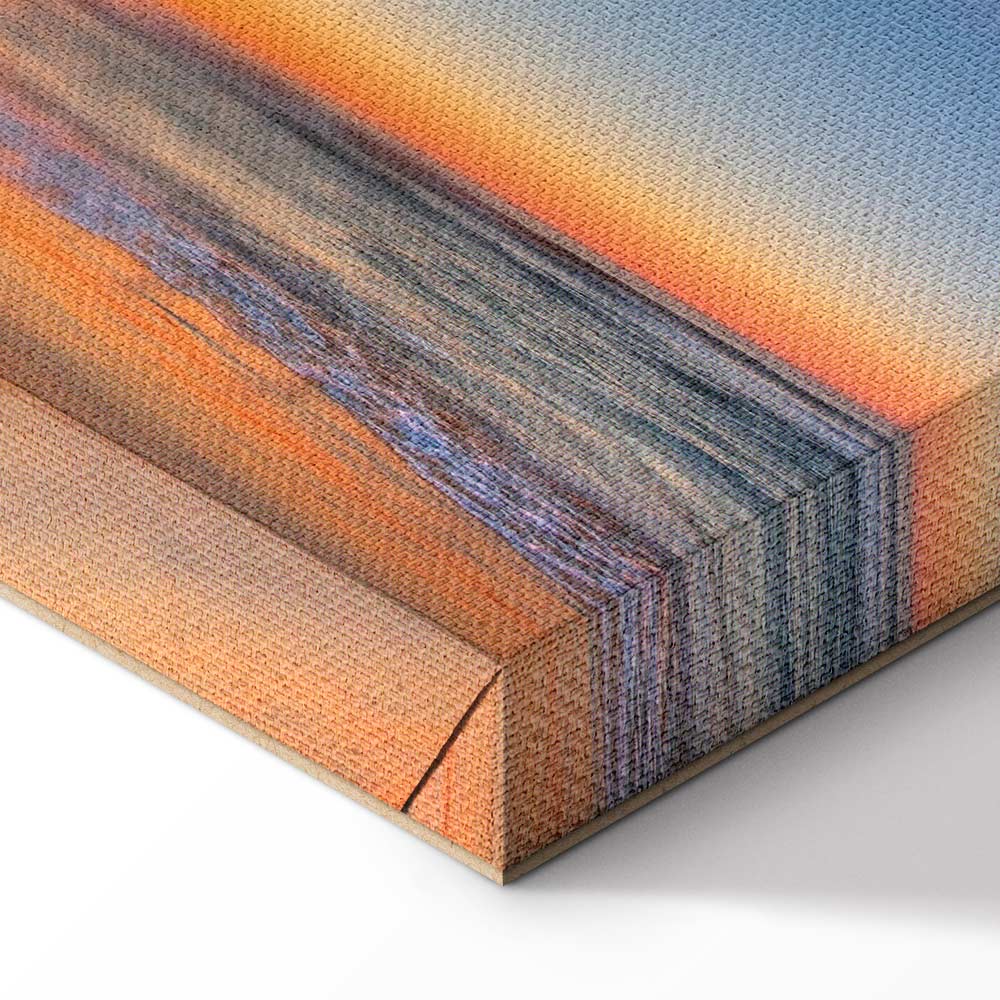 Sea Waves and Stone Narrow Canvas Print