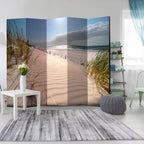 Mrzezyno Beach Landscape 5-Panel Room Divider