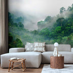 Misty Forest Morning Fog Wall Mural