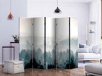 Winter Forest Landscape 5-Panel Room Divider