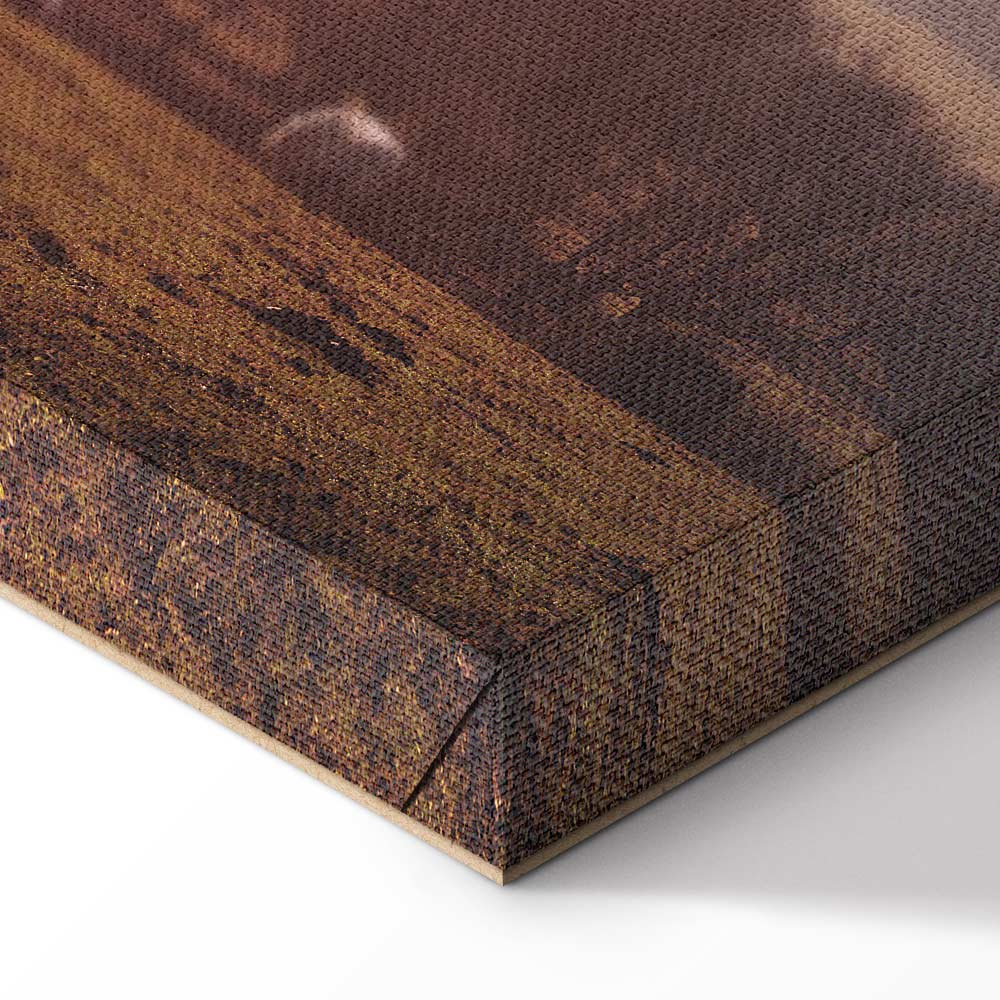 Sheep Mountain Landscape Rustic Canvas Print