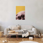 Sunny Moon Landscape Poster